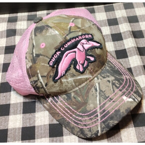DUCK COMMANDER CAMOUFLAGE PINK MESH CAP HAT DUCK DYNASTY WOMENS LADIES SNAPBACK - Picture 12 of 16